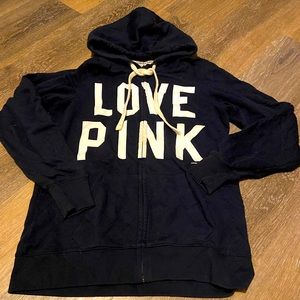 VS Pink Zip Up Hoodie